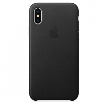 iPhone X Leather Case - Black