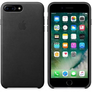 Leather Case for Apple iPhone 7 Plus Black