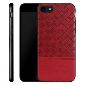 Weaved Leather Case for iPhone X