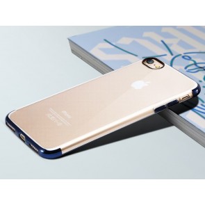 Clear Thin Metal TPU Case for iPhone 7 Plus