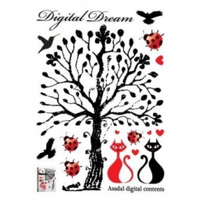 Digital Dream Wall Decal Sticker