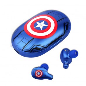 Captain America TWS Wireless Bluetooth Stereo Earphones
