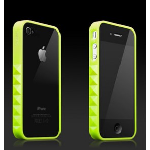 More Thing Neon Green Slade Glam Rocka Jelly Ring iPhone 4 Bumper Case
