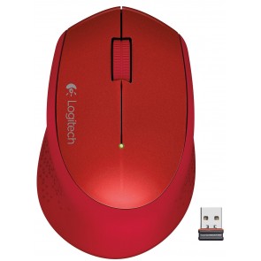 Logitech M280 - Wireless Optical Mouse - Red