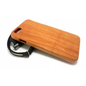 Hand Crafted Walnut Wood Slider Case for iPhone 6 Plus