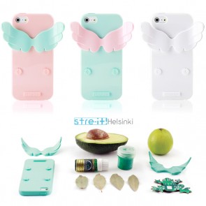 Stre-It Helsinki Devil and Angel Stand Cotton Candy iPhone 5 5s Silicone Jelly Case