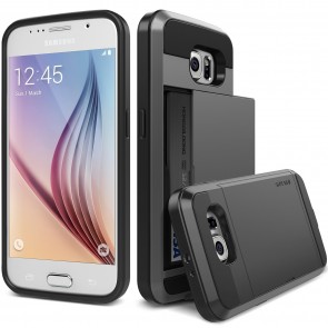 Verus Dark Silver Galaxy S6 Case Damda Slide Series