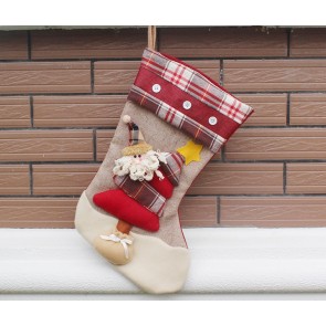 Christmas Stocking High Quality Fabric - Pack of 3