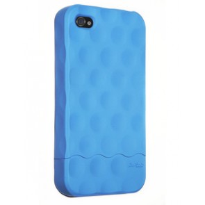 Hard Candy Soft Touch Blå Bubble Slider Case for iPhone 4