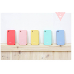 Happymori Silicon Jelly Sherbet pastelfarver Telefon Case for iPhone 4 4S