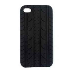 VROOM iPhone 4 Black Tire Tread Silicone Case
