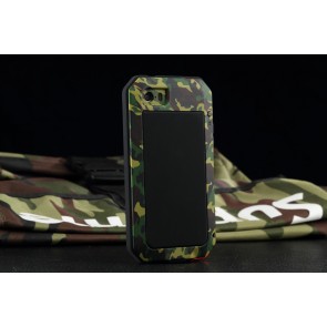 Camo Metal Ultra Tough Water Resistant Case for iPhone SE 5s 5